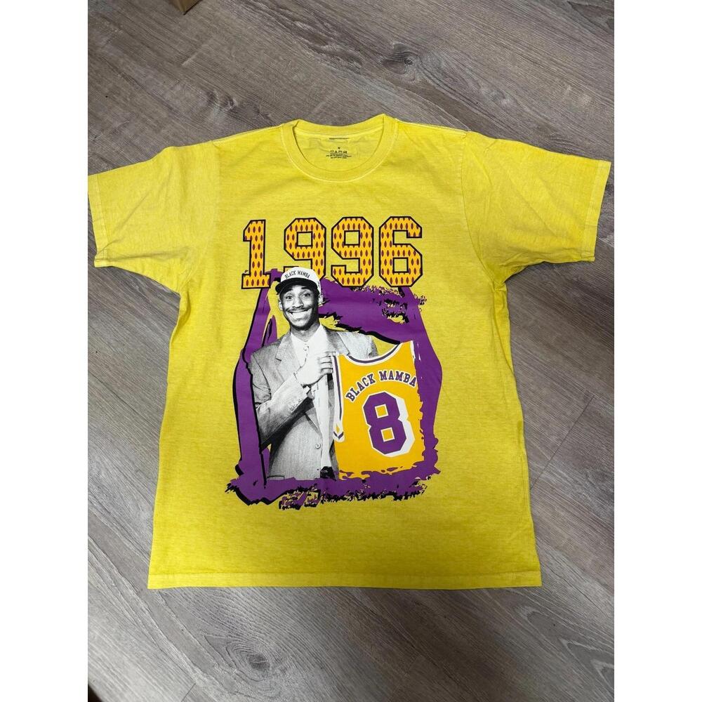 Kobe Bryant Black Mamba 1996 Lakers Graphic T-Shirt Mens Nba New Without Tags
